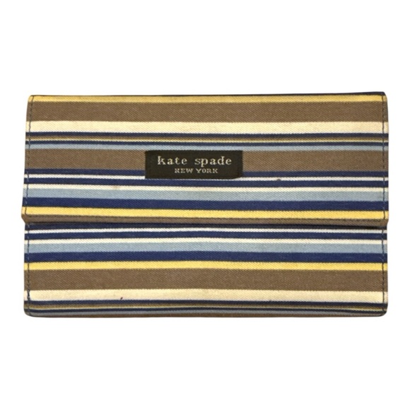 VINTAGE KATE SPADE ♠️ Striped Wallet - Picture 1 of 3